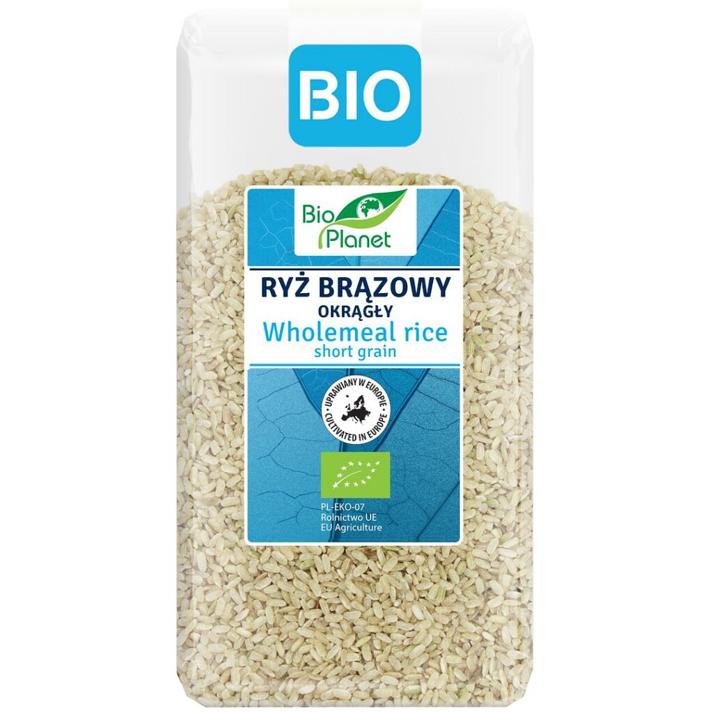 RYŻ BRĄZOWY OKRĄGŁY BIO 500 g - BIO PLANET