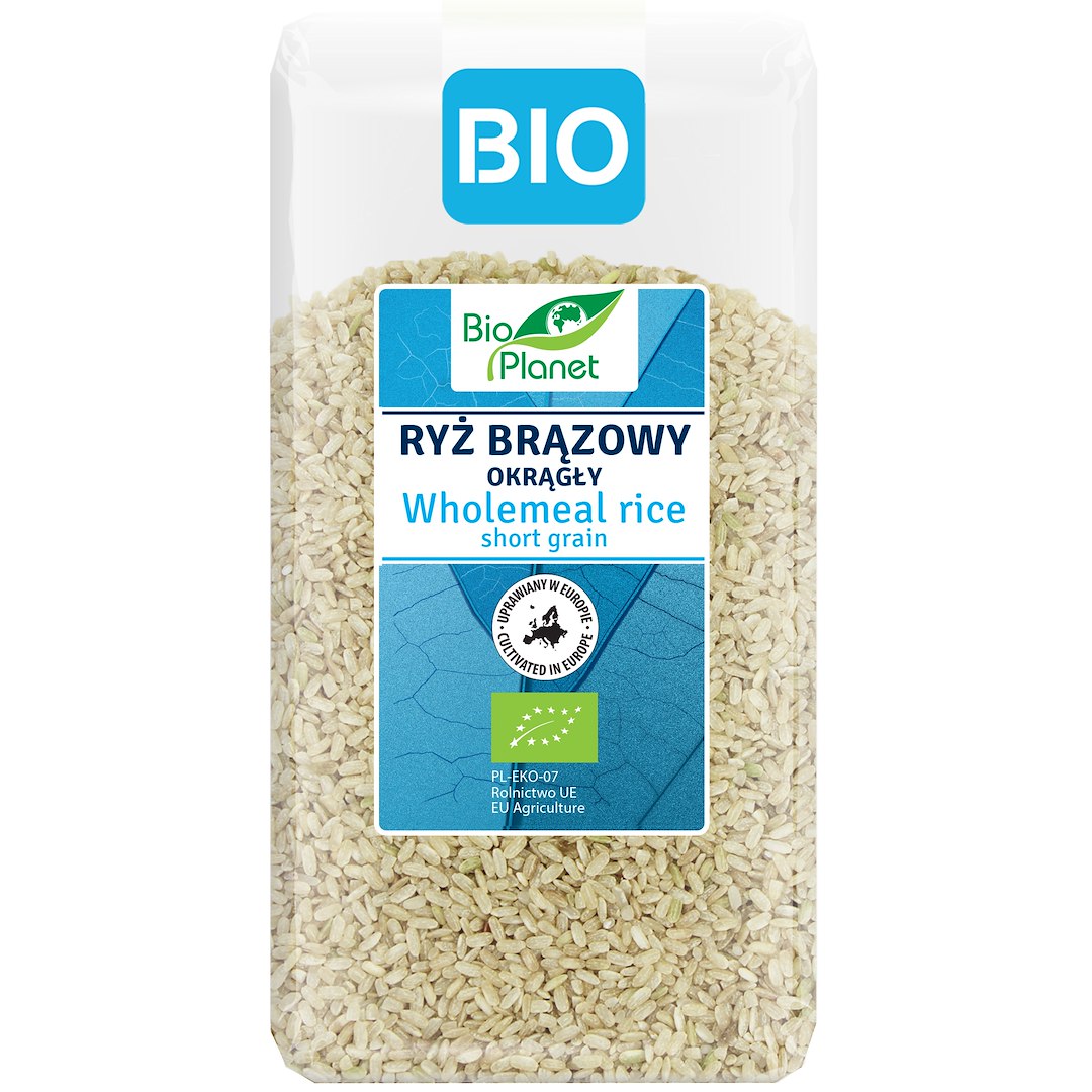 RYŻ BRĄZOWY OKRĄGŁY BIO 500 g - BIO PLANET