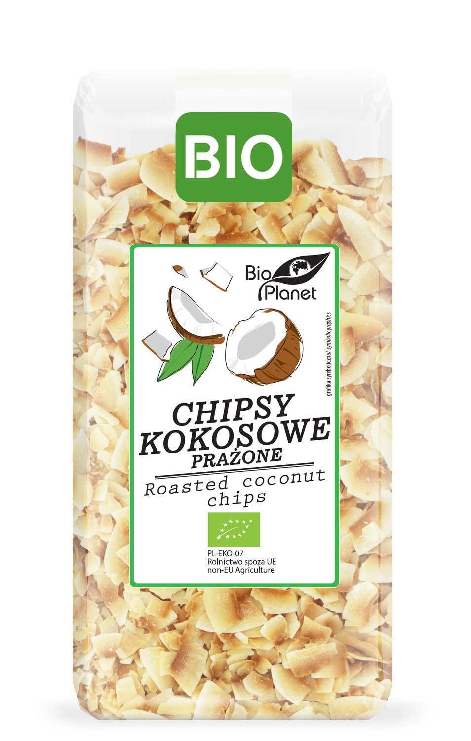 CHIPSY KOKOSOWE PRAŻONE BIO 150 g - BIO PLANET