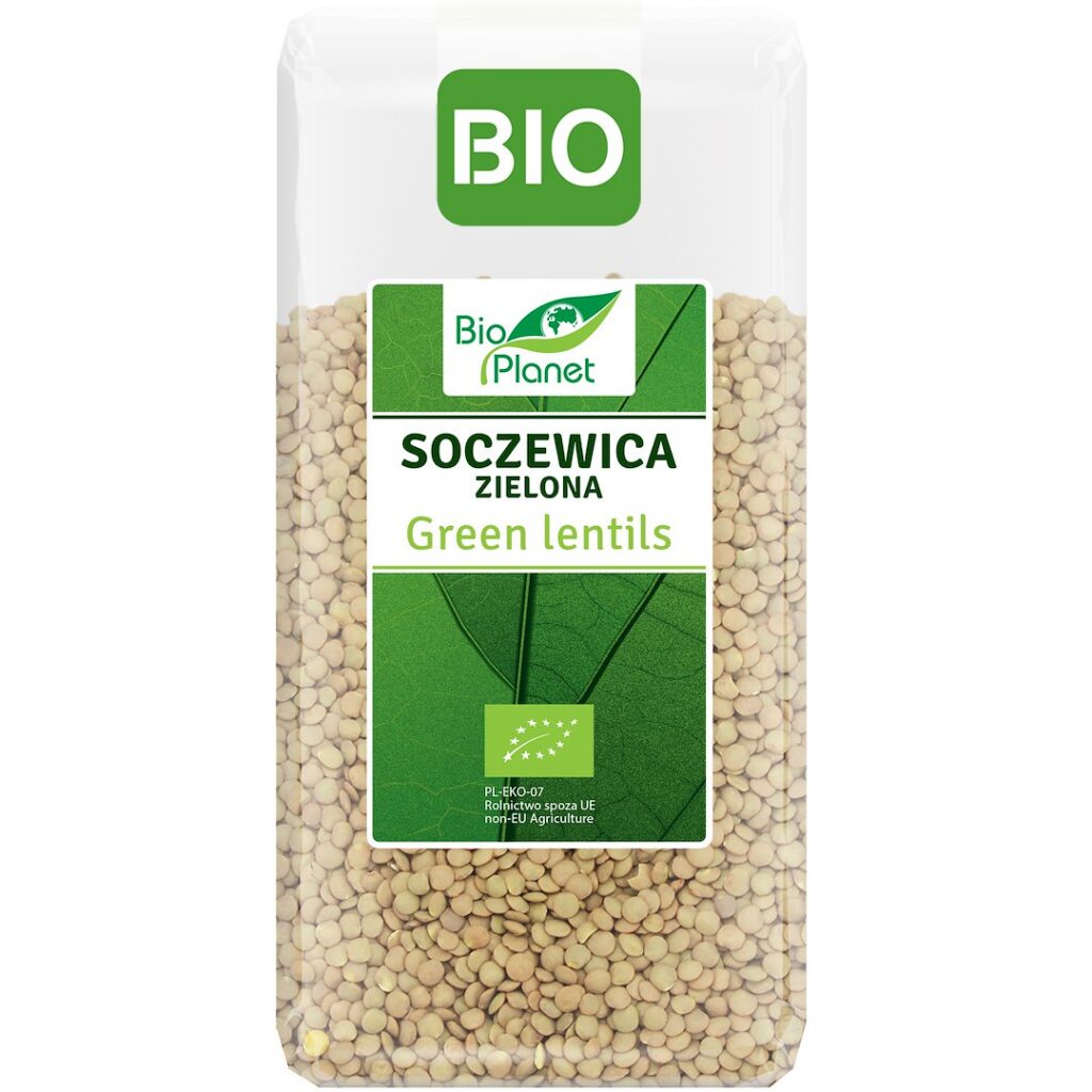 SOCZEWICA ZIELONA BIO 400 g - BIO PLANET