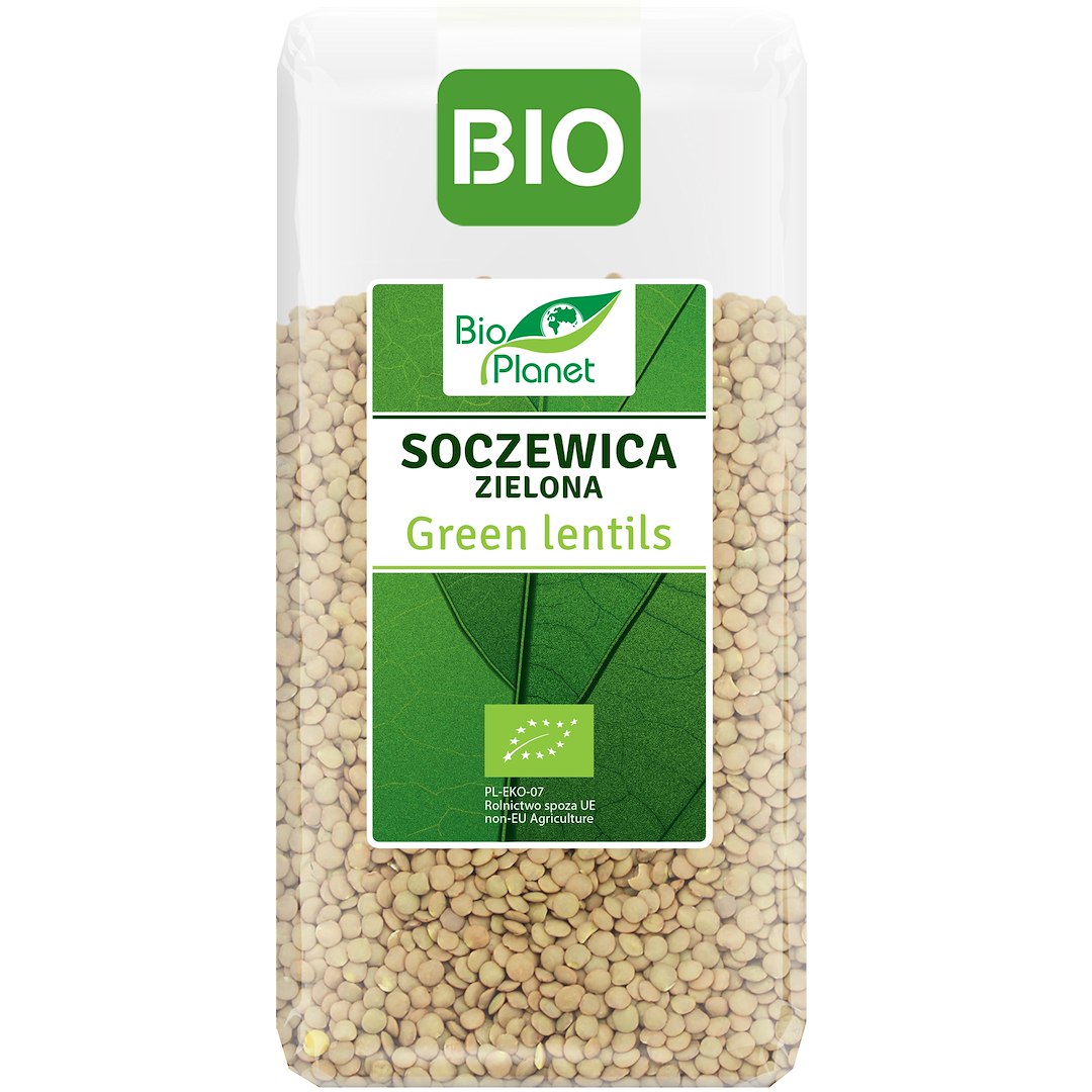 SOCZEWICA ZIELONA BIO 400 g - BIO PLANET