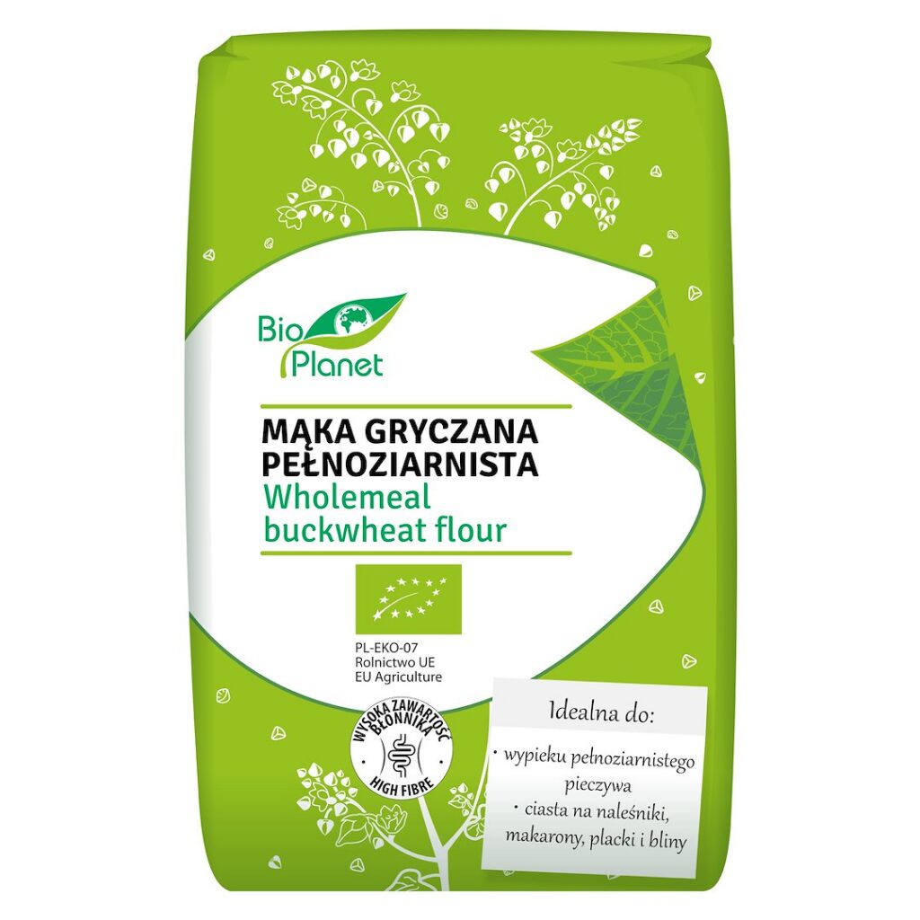 MĄKA GRYCZANA PEŁNOZIARNISTA BIO 500 g - BIO PLANET