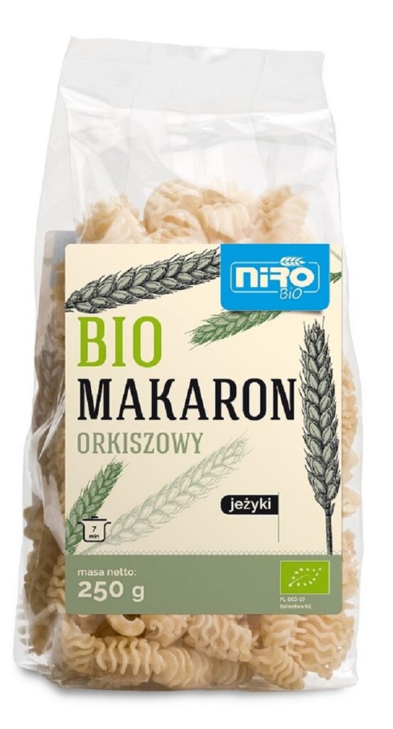 MAKARON (ORKISZOWY) JEŻYKI BIO 250 g - NIRO