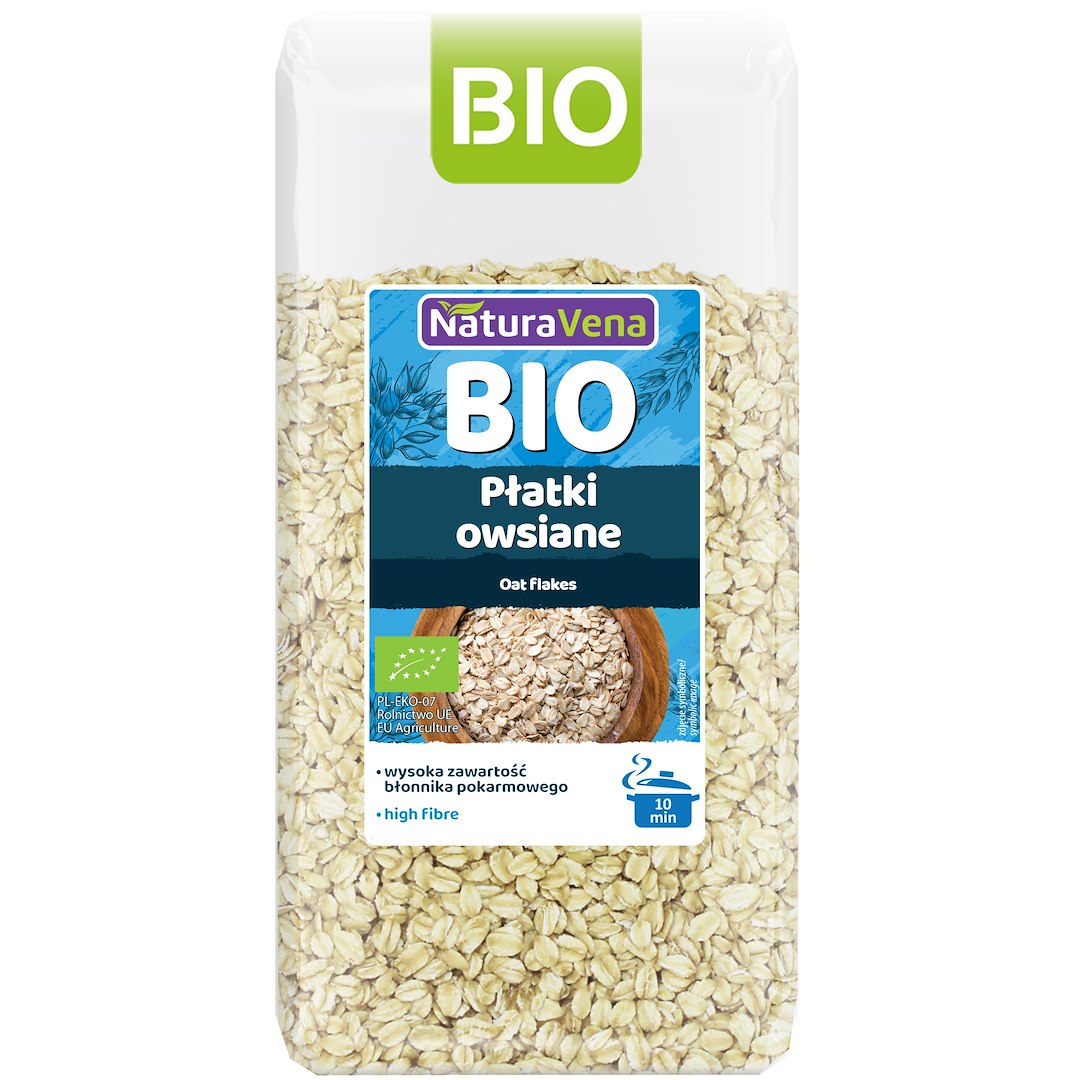 PŁATKI OWSIANE BIO 300 g - NATURAVENA