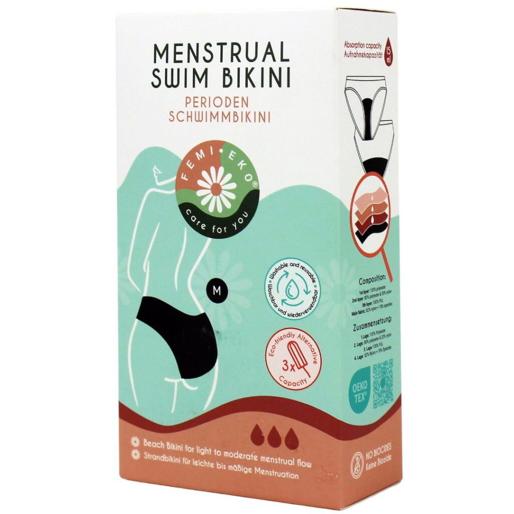 MAJTKI KĄPIELOWE MENSTRUACYJNE MODEL MAJA ROZMIAR M - FEMI.EKO