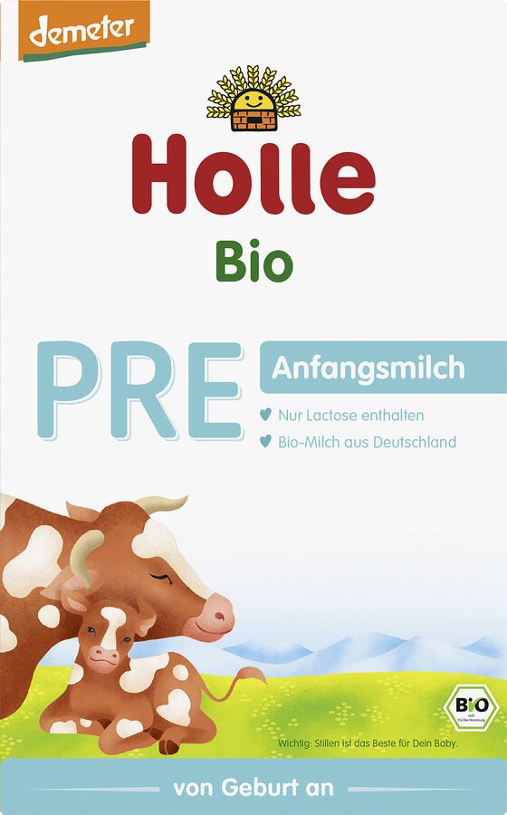 MLEKO KROWIE PRE POCZĄTKOWE DLA NIEMOWLĄT DEMETER BIO 400 g - HOLLE
