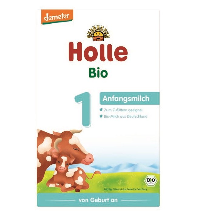 MLEKO KROWIE 1 POCZĄTKOWE DLA NIEMOWLĄT DEMETER BIO 400 g - HOLLE