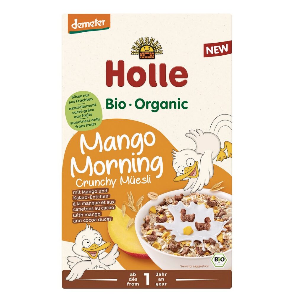 MUSLI Z MANGO BEZ DODATKU CUKRÓW OD 1 ROKU DEMETER BIO 200 g - HOLLE