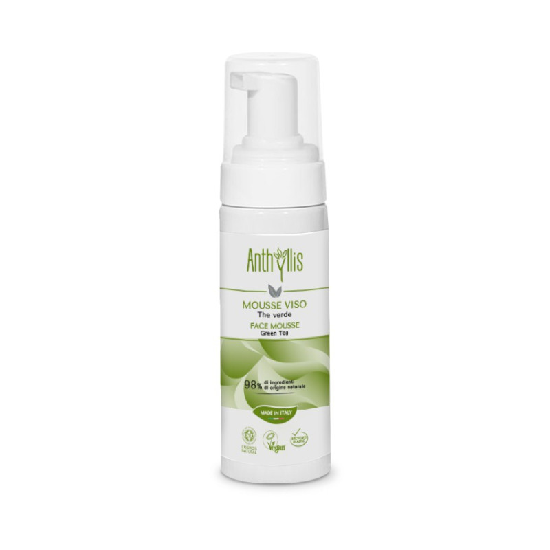 PIANKA DO MYCIA TWARZY OCZYSZCZAJĄCA Z ZIELONĄ HERBATĄ ECO 150 ml - ANTHYLLIS