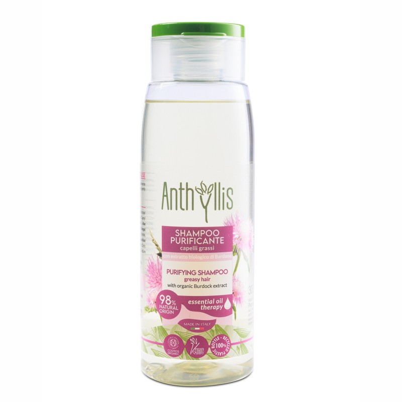 SZAMPON DO WŁOSÓW PRZTŁUSZCZAJĄCYCH SIĘ Z EKSTRAKTEM Z ŁOPIANU ECO 300 ml - ANTHYLLIS