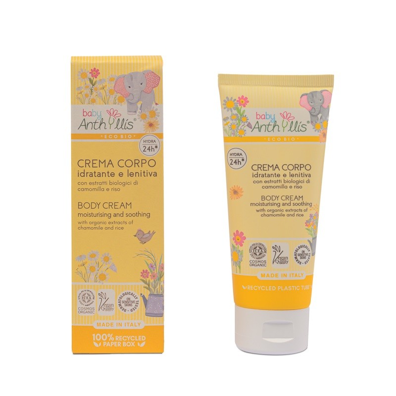 KREM NAWILŻAJĄCO - ŁAGODZĄCY DO CIAŁA DLA DZIECI Z RUMIANKIEM ECO 100 ml - BABY ANTHYLLIS