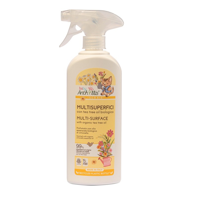 PŁYN DO CZYSZCZENIA POWIERZCHNI MAJĄCYCH KONTAKT Z DZIECKIEM (SPRAY) ECO 500 ml - BABY ANTHYLLIS