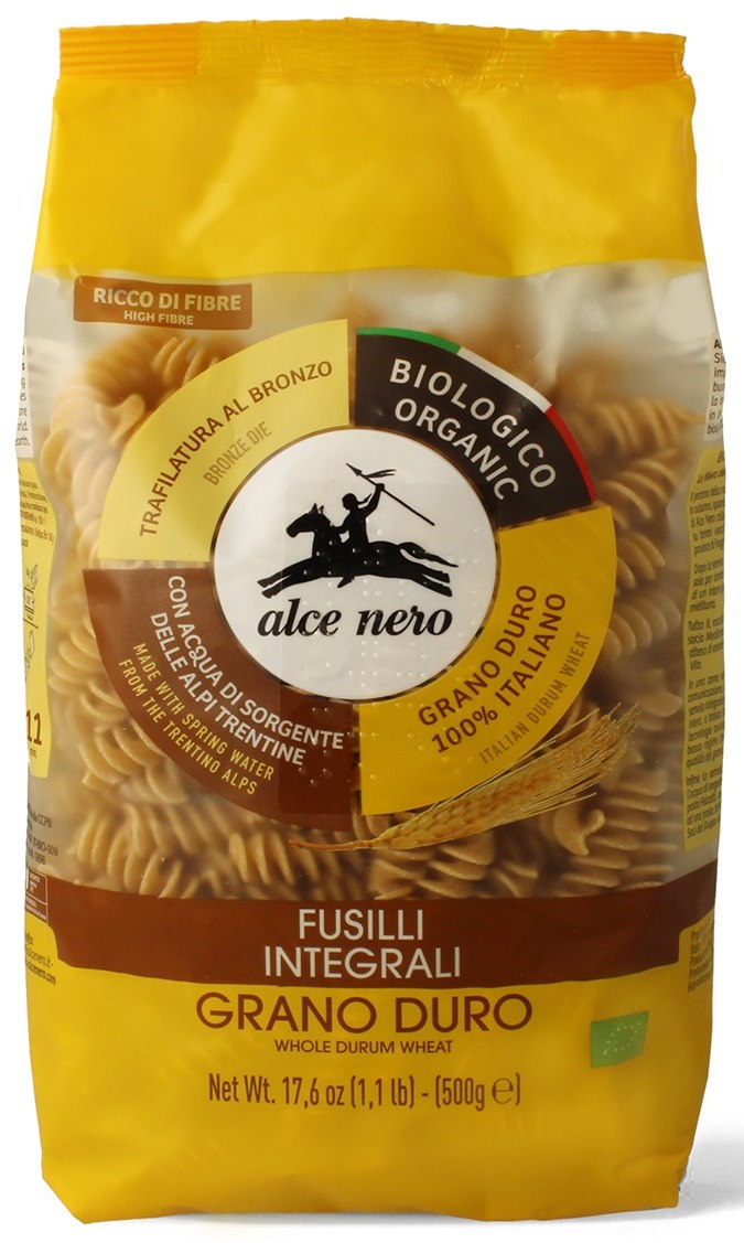 MAKARON (SEMOLINOWY RAZOWY) ŚWIDERKI BIO 500 g - ALCE NERO
