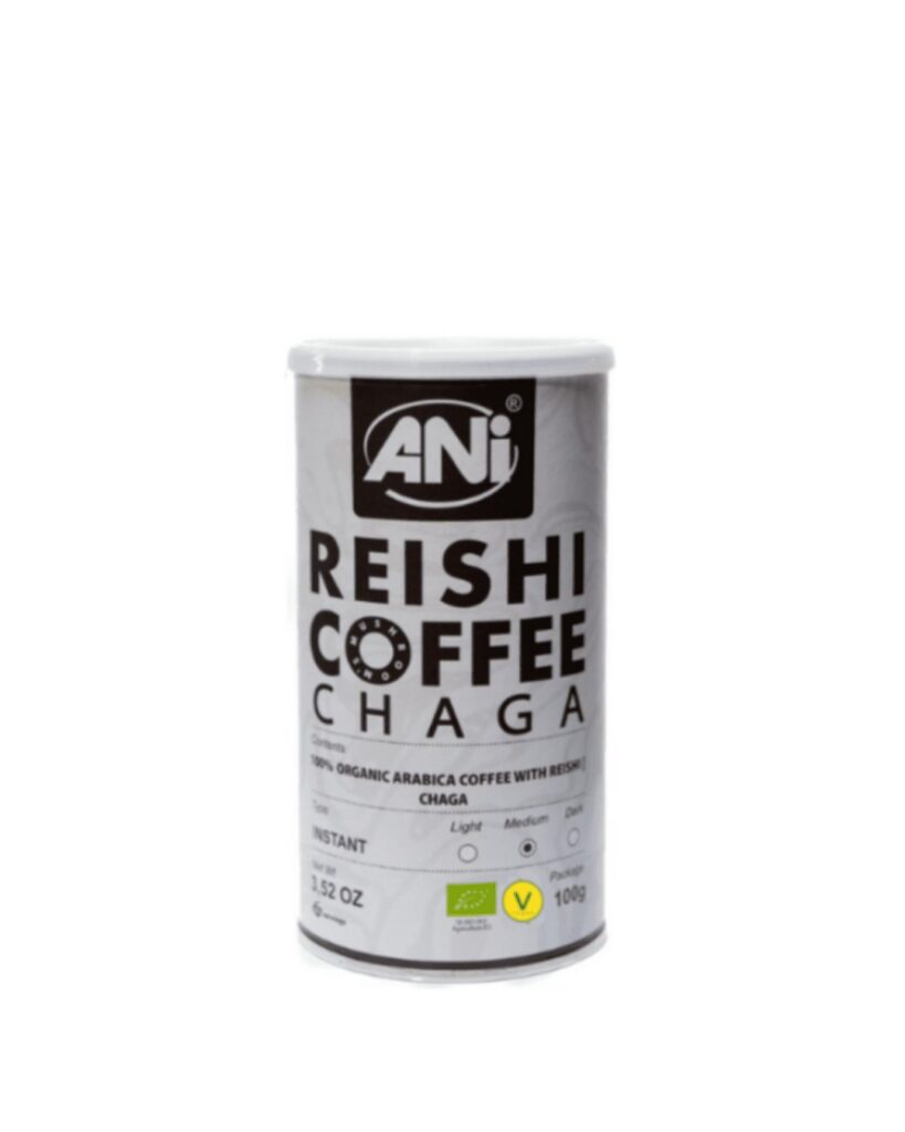 KAWA ROZPUSZCZALNA ARABICA Z REISHI I CHAGA BIO 100 g - ANI