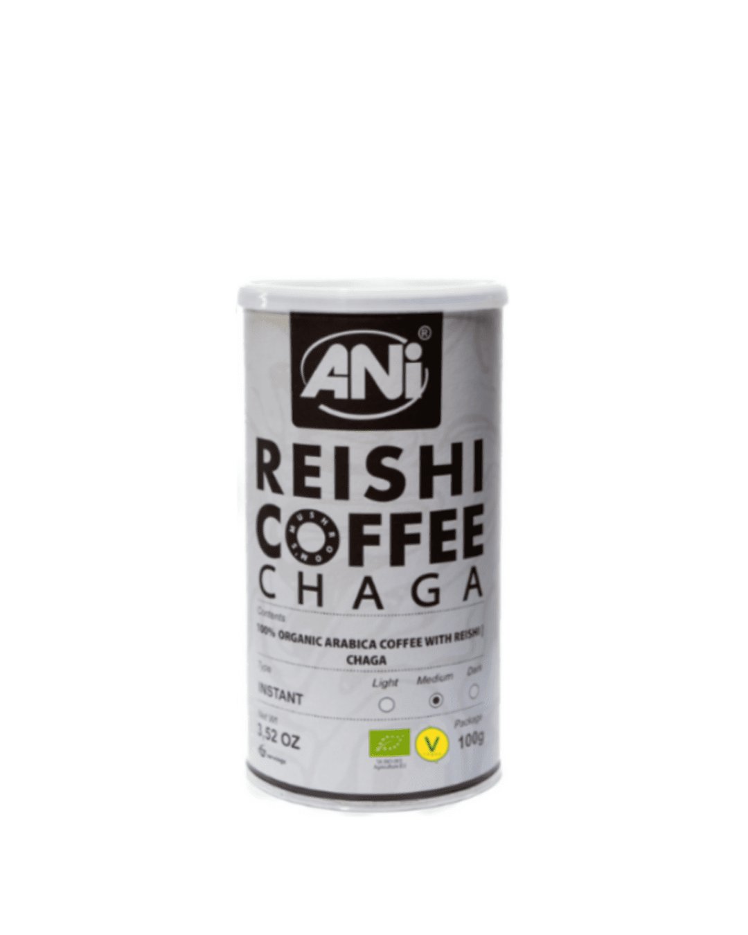 KAWA ROZPUSZCZALNA ARABICA Z REISHI I CHAGA BIO 100 g - ANI