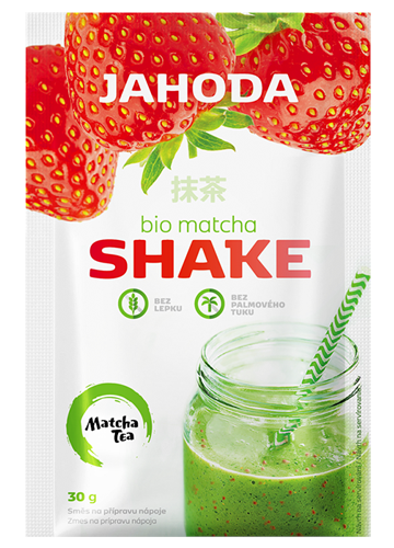 SHAKE Z MATCHĄ I TRUSKAWKĄ BEZGLUTENOWY BIO 30 g - AMYLON