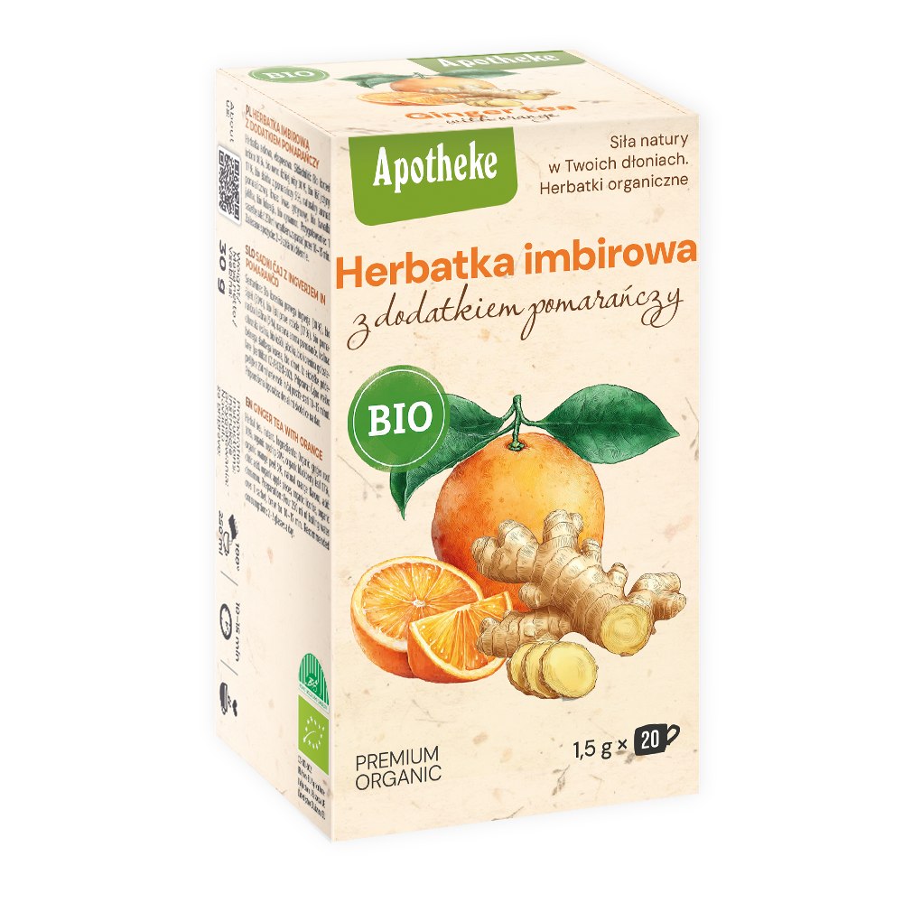 HERBATKA IMBIROWA Z POMARAŃCZĄ BIO (20 x 1,5 g) 30 g - APOTHEKE