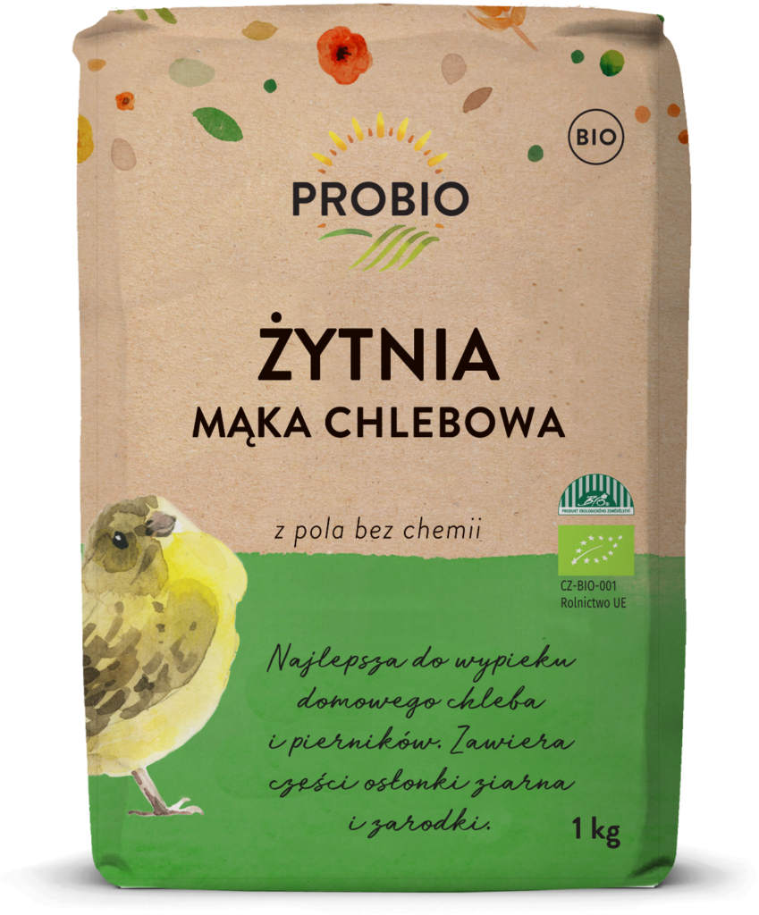 MĄKA ŻYTNIA CHLEBOWA TYP 720 BIO 1 kg - PROBIO