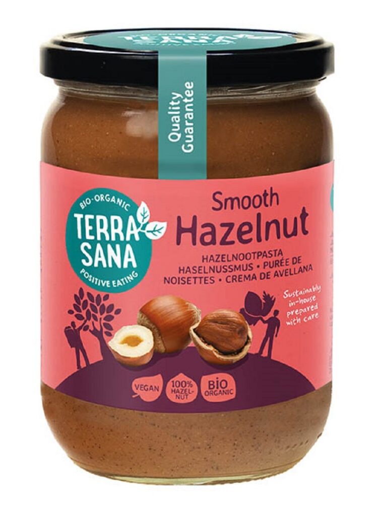 KREM Z ORZECHÓW LASKOWYCH PRAŻONYCH 100 % BIO 500 g - TERRASANA