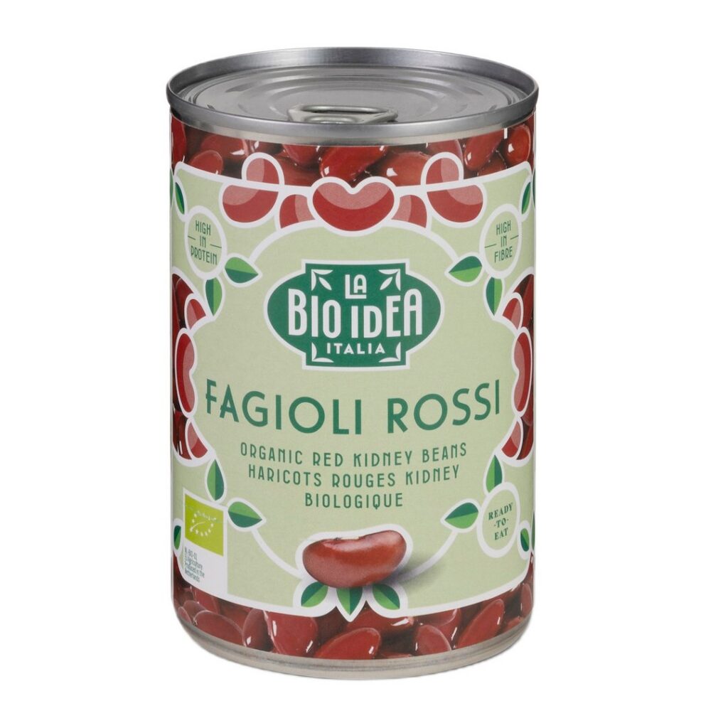 FASOLKA CZERWONA KIDNEY W ZALEWIE BIO 400 g (240 g) - LA BIO IDEA