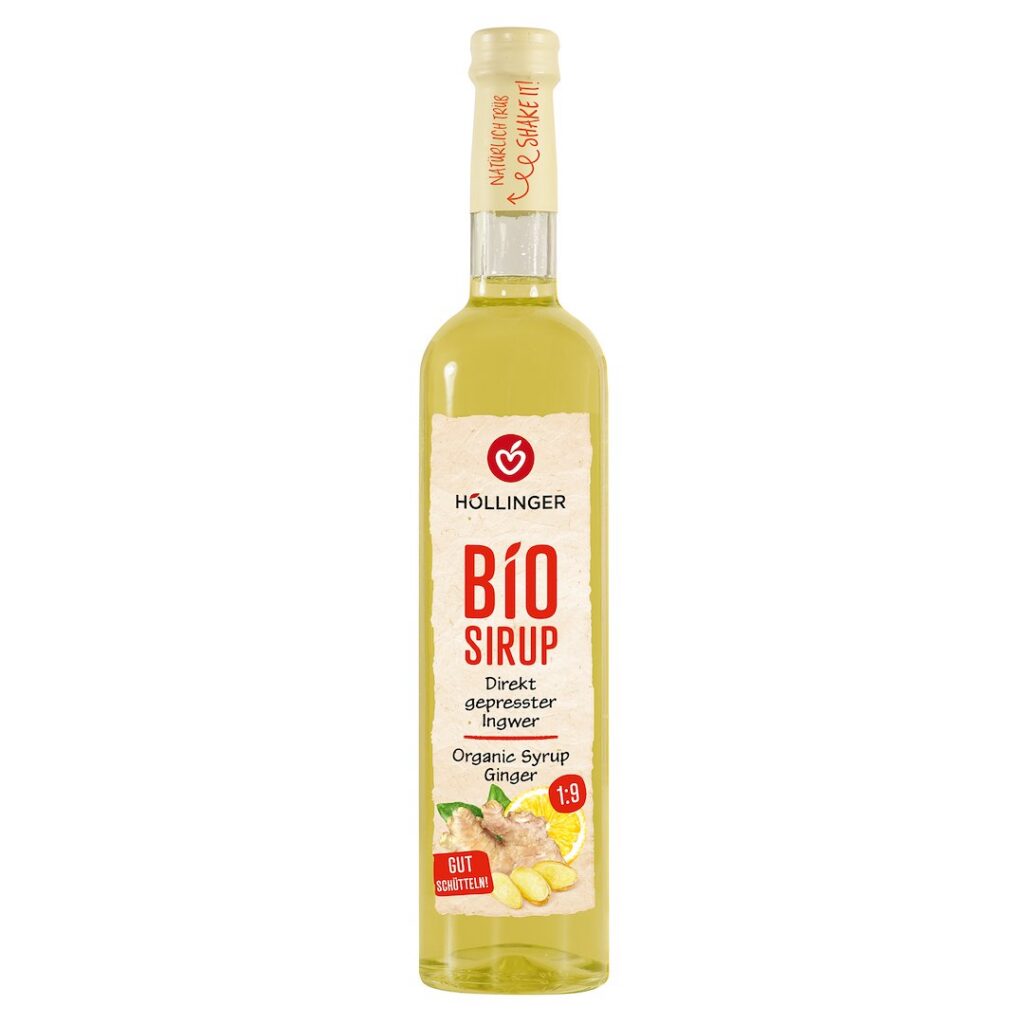 SYROP IMBIROWO - CYTRYNOWY BIO 500 ml - HOLLINGER