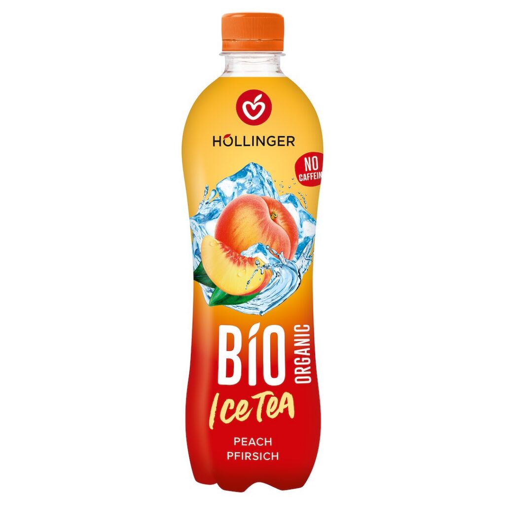 NAPÓJ ICE TEA O SMAKU BRZOSKWINIOWYM BIO 500 ml - HOLLINGER