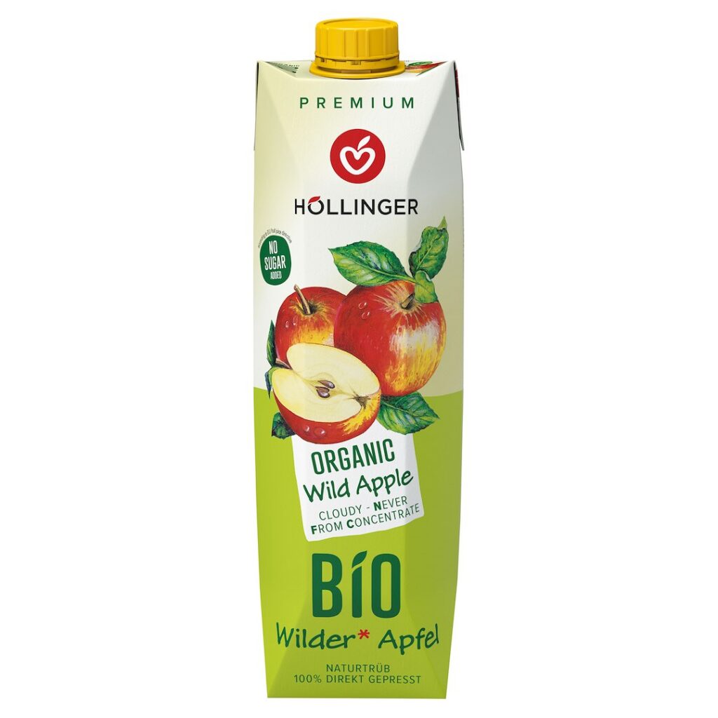SOK JABŁKOWY NFC BIO 1 L - HOLLINGER