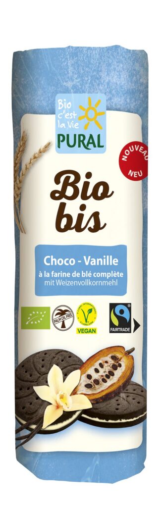 CIASTKA MARKIZY KAKAOWE Z KREMEM WANILIOWYM FAIR TRADE BIO 320 g - PURAL (BIO BIS)