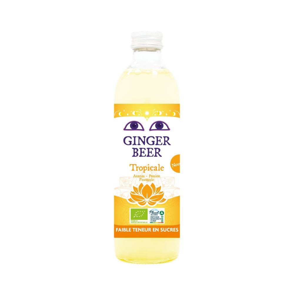 PIWO IMBIROWE O SMAKU OWOCÓW TROPIKALNYCH BEZALKOHOLOWE FAIR FOR LIFE BIO 750 ml - KARMA