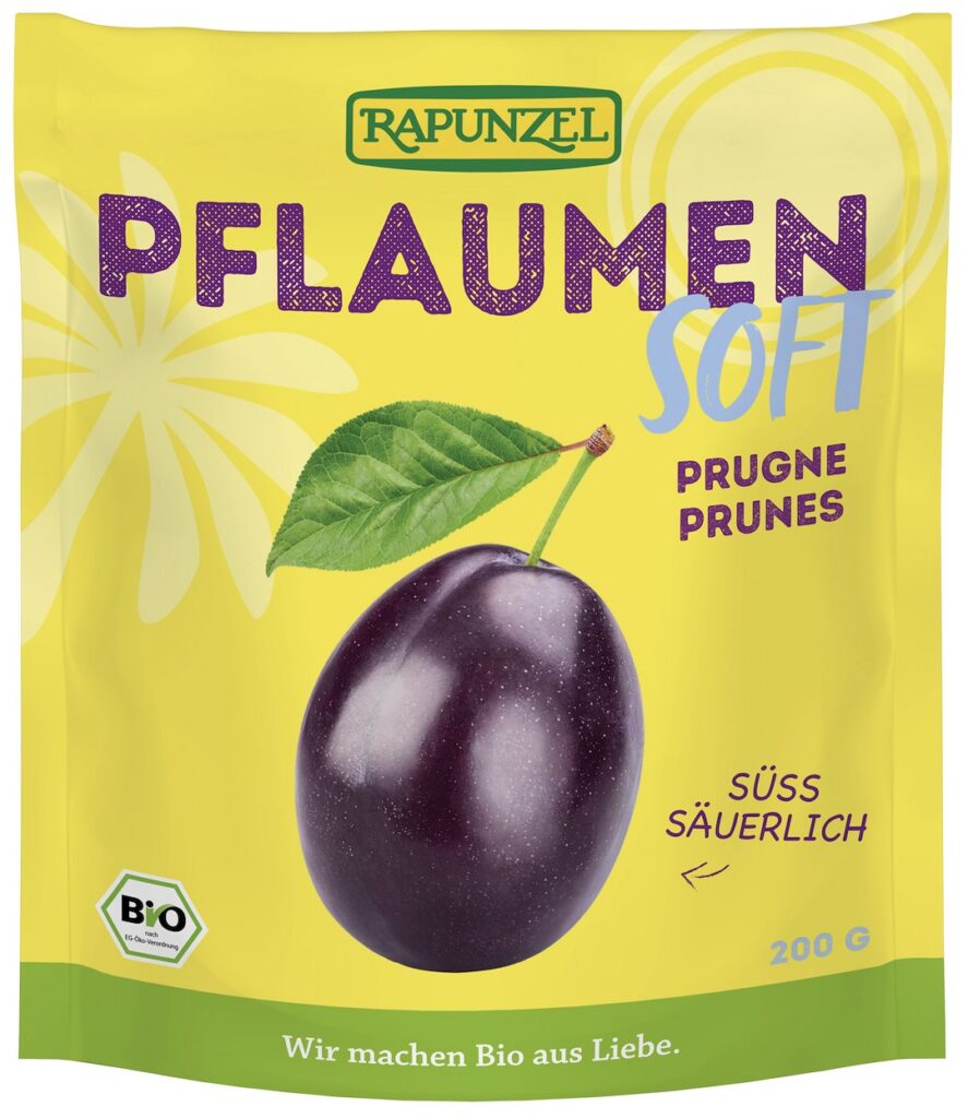 ŚLIWKI SOFT BEZ PESTEK BIO 200 g - RAPUNZEL
