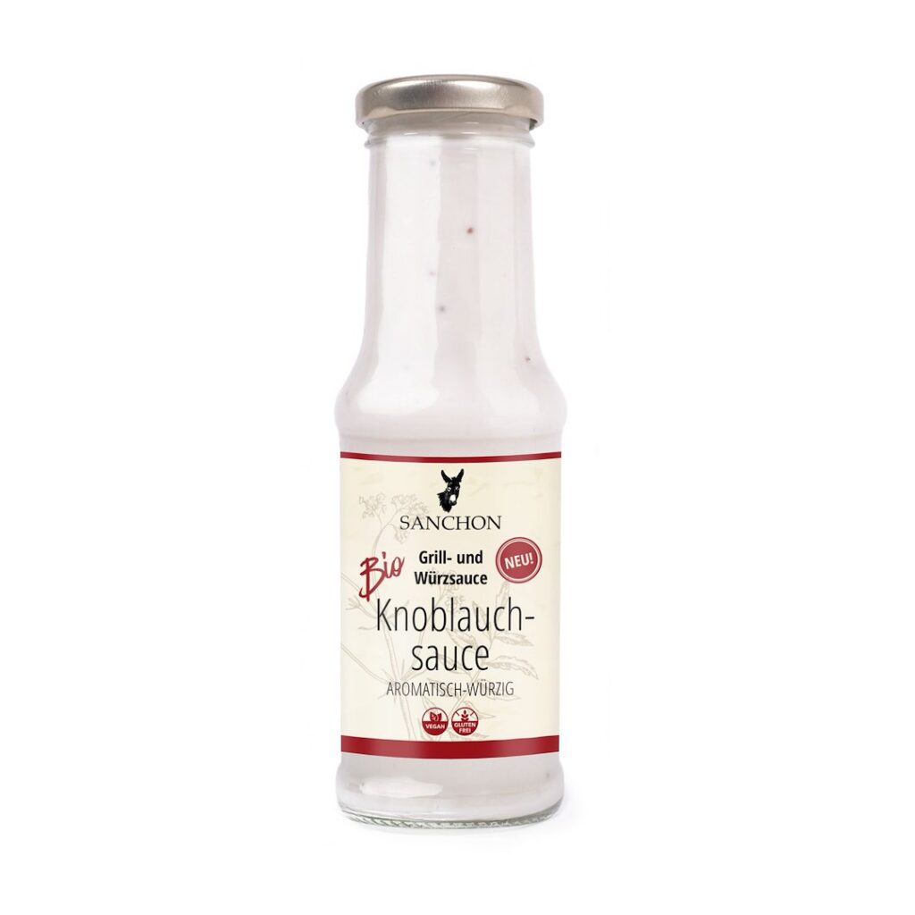 SOS CZOSNKOWY BEZGLUTENOWY BIO 210 ml  - SANCHON