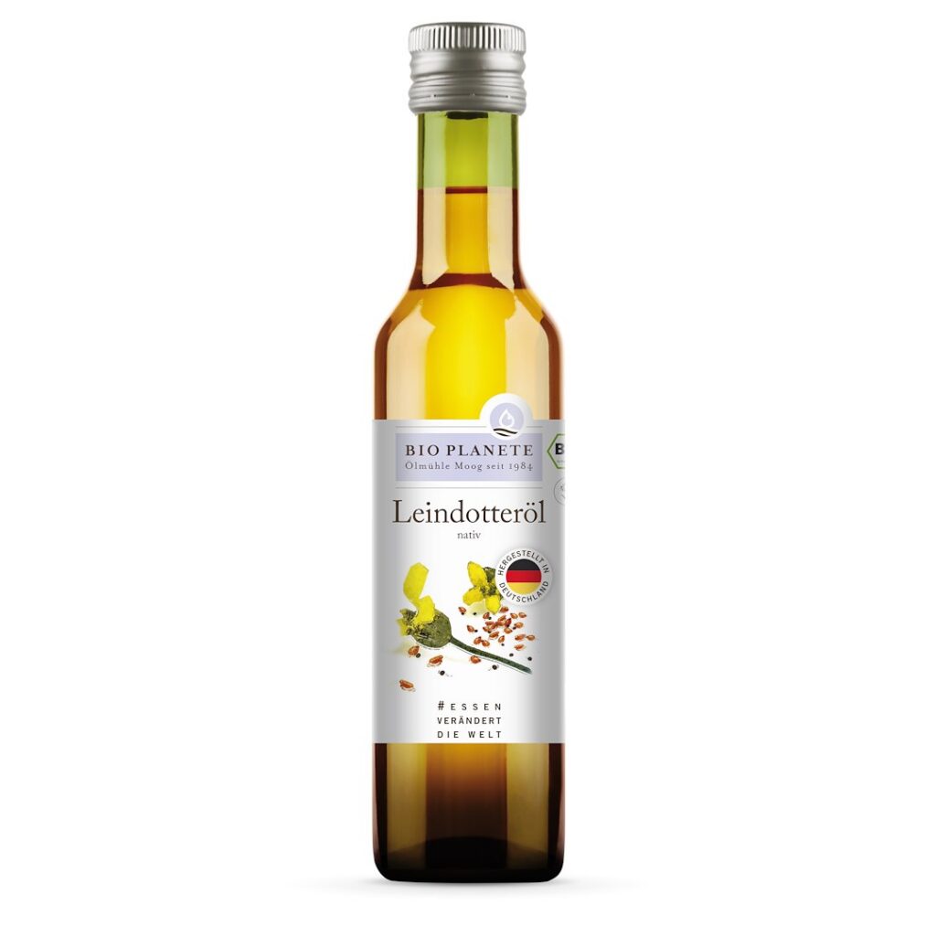 OLEJ Z LNIANKI (RYDZOWY) TŁOCZONY NA ZIMNO BIO 250 ml - BIO PLANETE