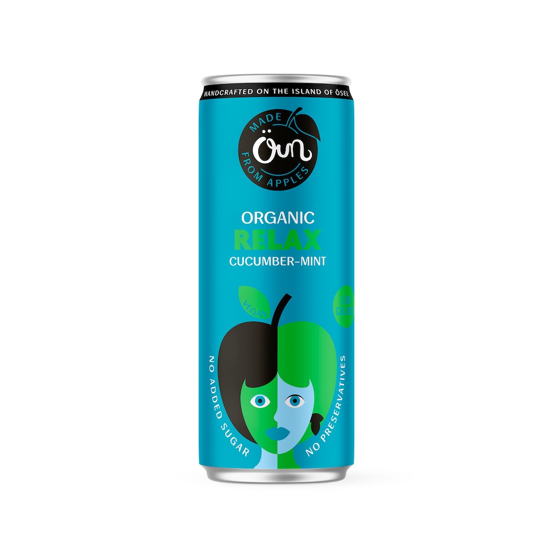 NAPÓJ MUSUJĄCY NA RELAKS OGÓREK - MIĘTA BEZ DODATKU CUKRÓW BIO 250 ml -  OUN