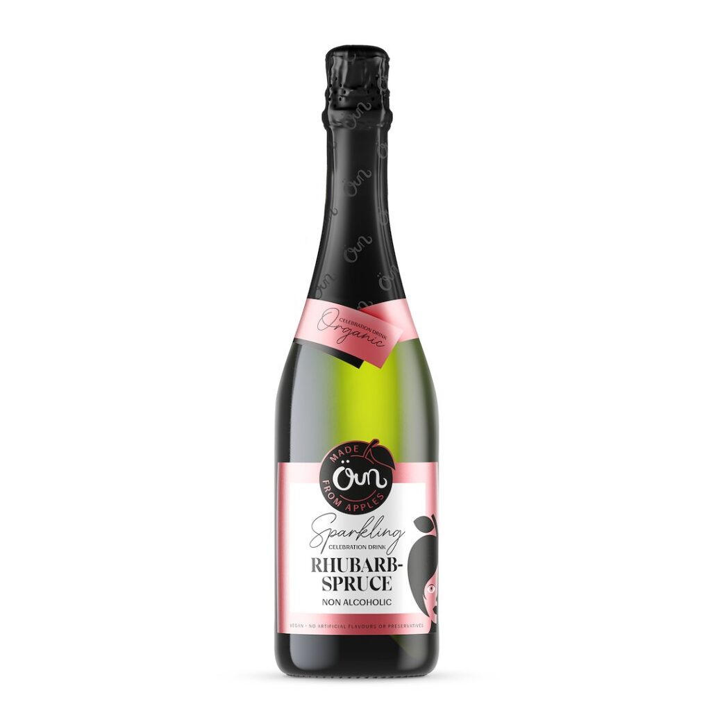NAPÓJ BEZALKOHOLOWY RABARBAROWO - ŚWIERKOWY MUSUJĄCY BIO 750 ml - OUN
