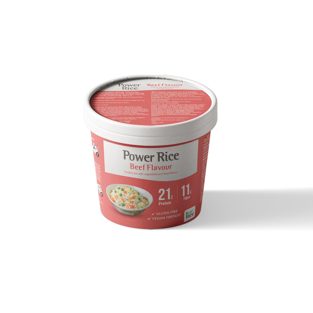 RYŻ PROTEINOWY W KUBKU Z WARZYWAMI O SMAKU WOŁOWINY 110 g - BETTER THAN RICE