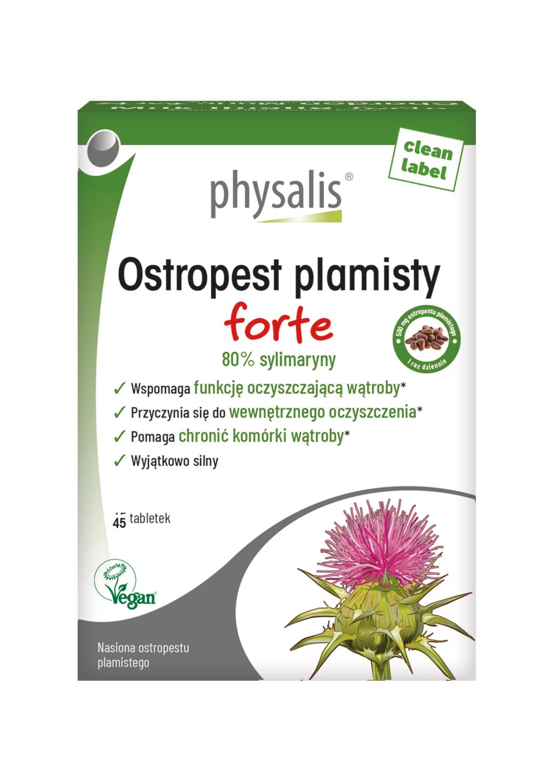 OSTROPEST PLAMISTY FORTE EKSTRAKT (500 mg) 45 TABLETEK - PHYSALIS