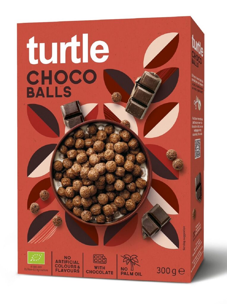 KULKI ZBOŻOWE CZEKOLADOWE BIO 300 g -  TURTLE