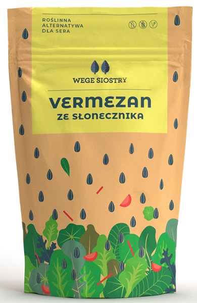 WEGAŃSKA ALTERNATYWA SERA TWARDEGO TARTEGO ZE SŁONECZNIKA BEZGLUTENOWA 90 g - WEGE SIOSTRY