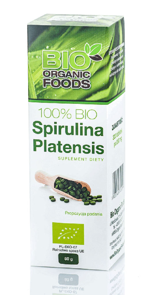 SPIRULINA PLATENSIS BIO (250 mg) 320 TABLETEK - BIO ORGANIC FOODS