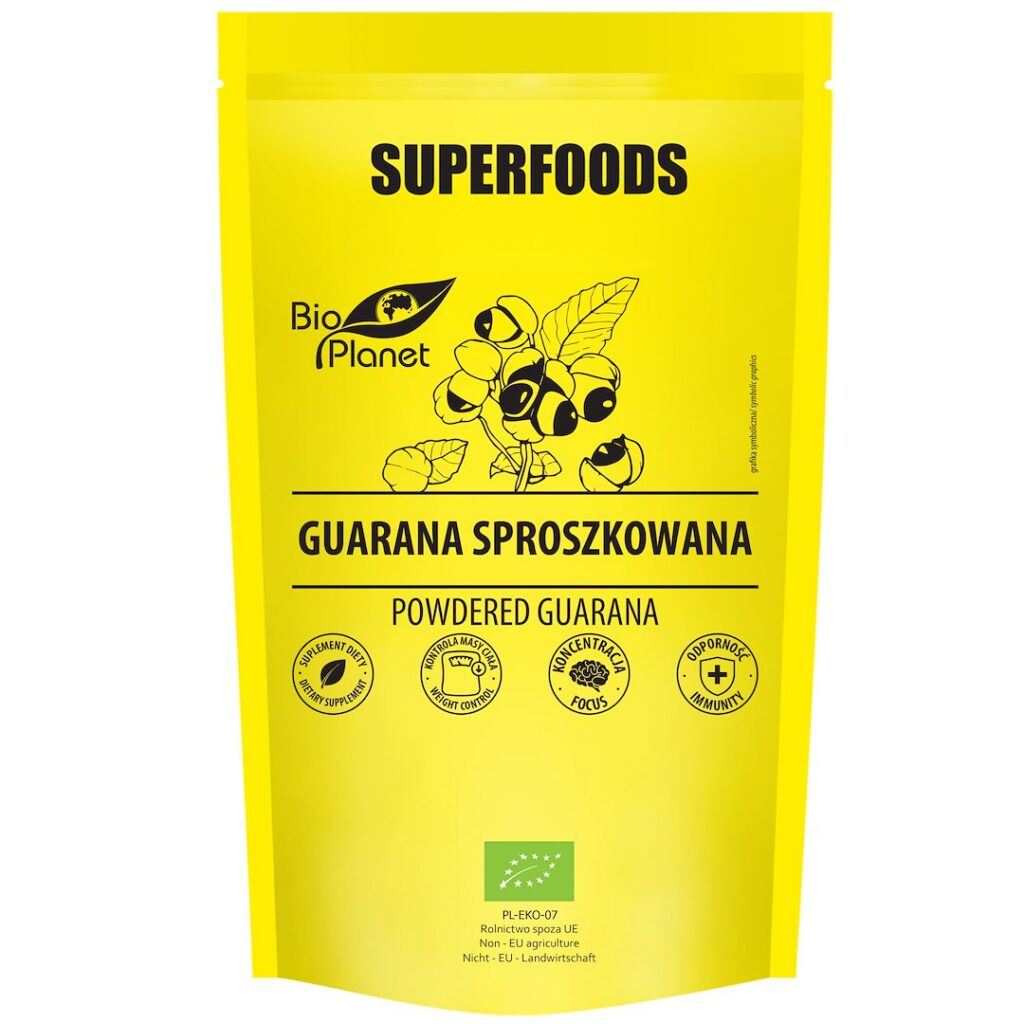 GUARANA SPROSZKOWANA BIO 150 g - BIO PLANET SUPERFOODS