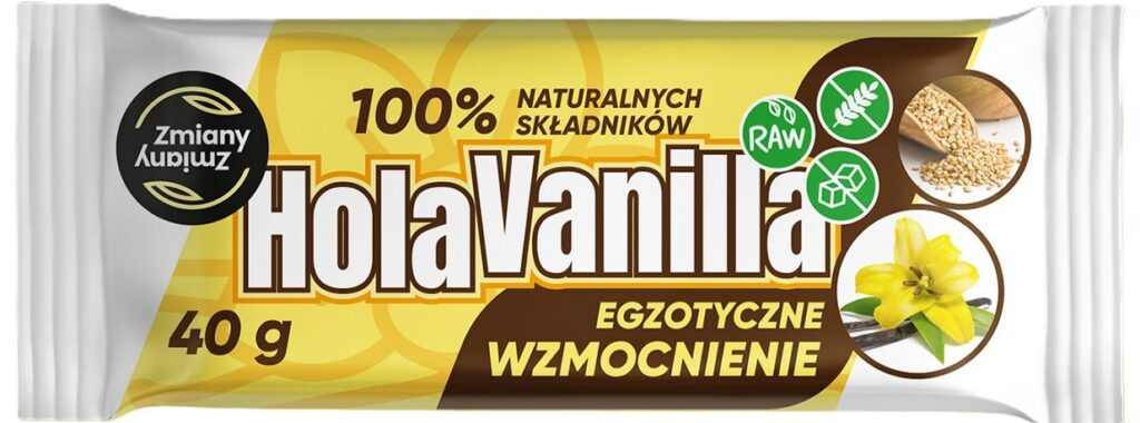 BATON HOLA VANILLA BEZGLUTENOWY 40 g - ZMIANY ZMIANY