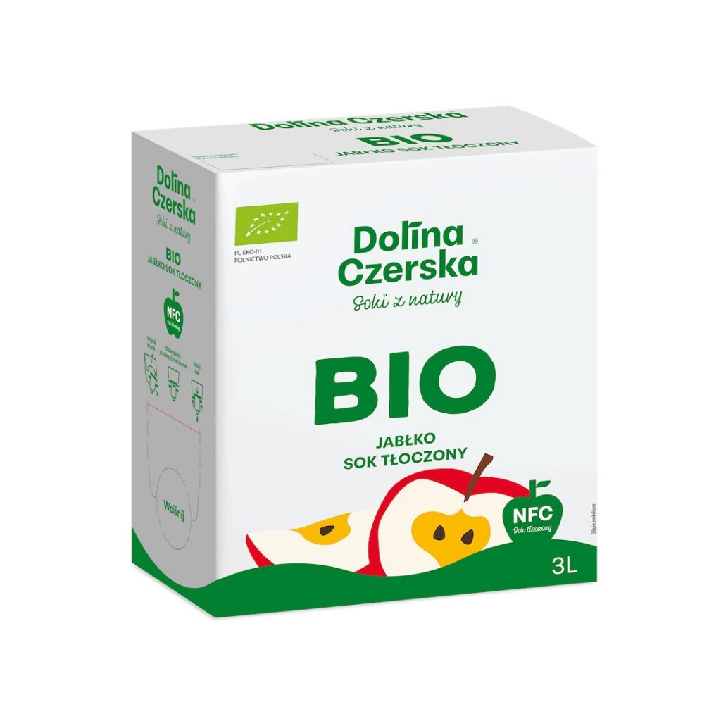 SOK JABŁKOWY NFC BIO 3 L - DOLINA CZERSKA