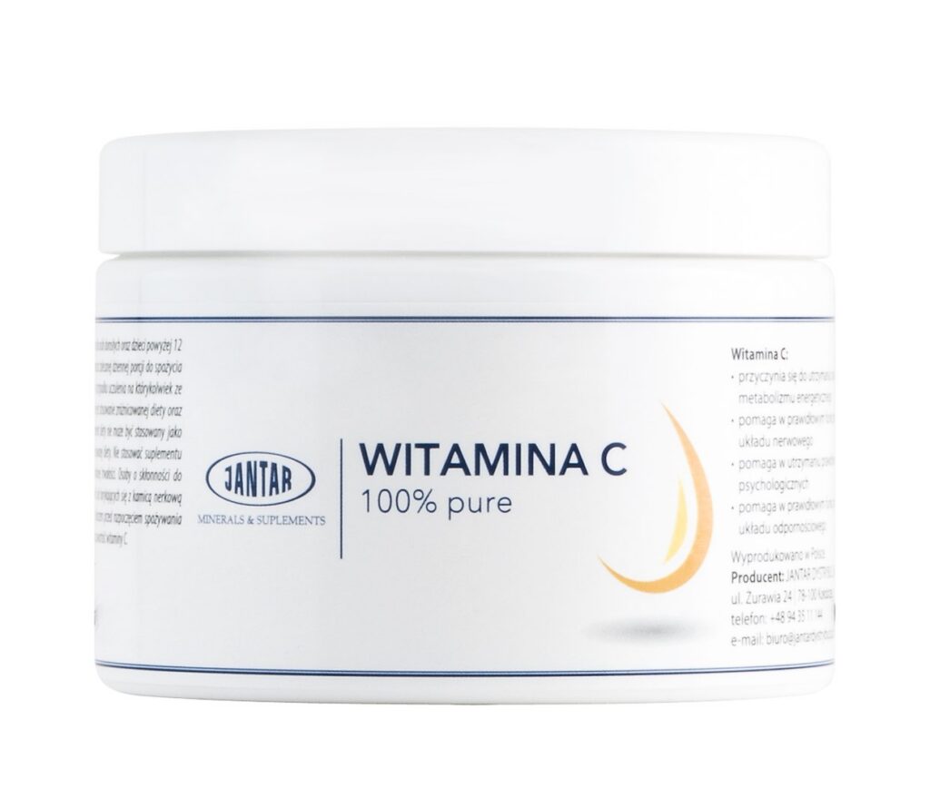 WITAMINA C PURE W PROSZKU (1000 mg) 500 g - JANTAR