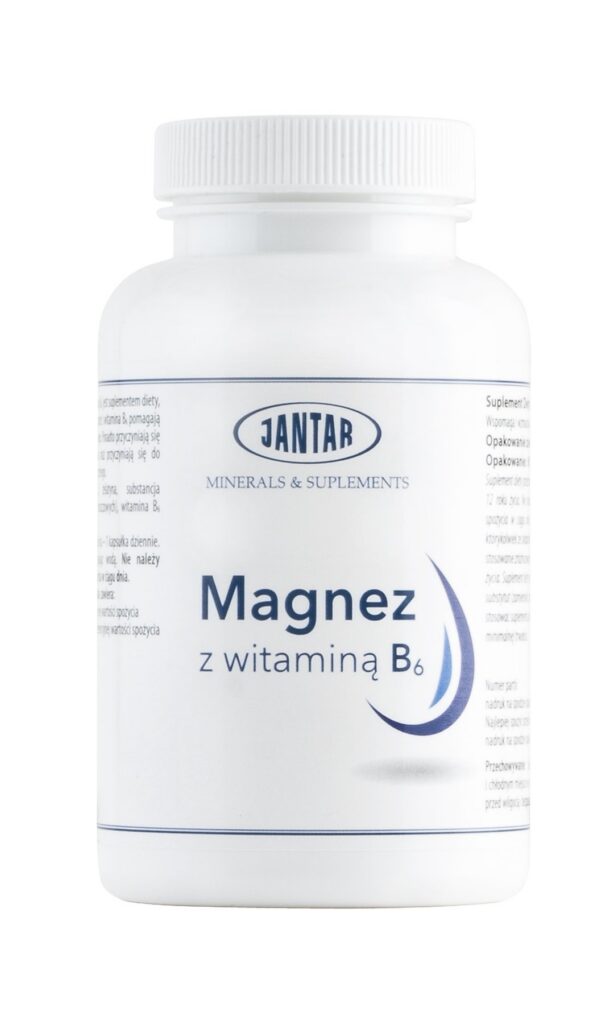MAGNEZ + WITAMINA B6 60 KAPSUŁEK - JANTAR