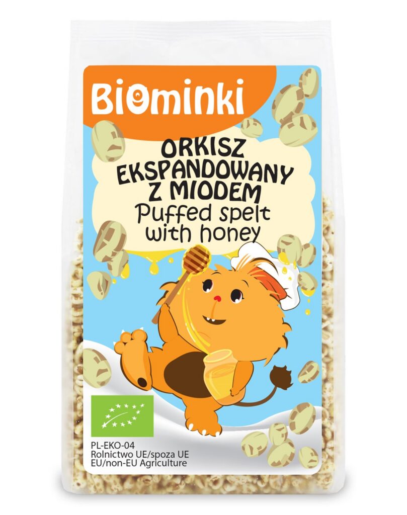 ORKISZ EKSPANDOWANY Z MIODEM BIO 210 g - BIOMINKI