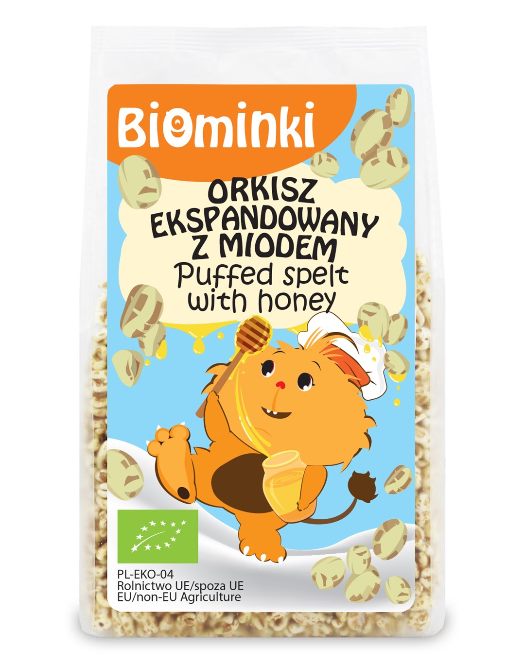 ORKISZ EKSPANDOWANY Z MIODEM BIO 210 g - BIOMINKI
