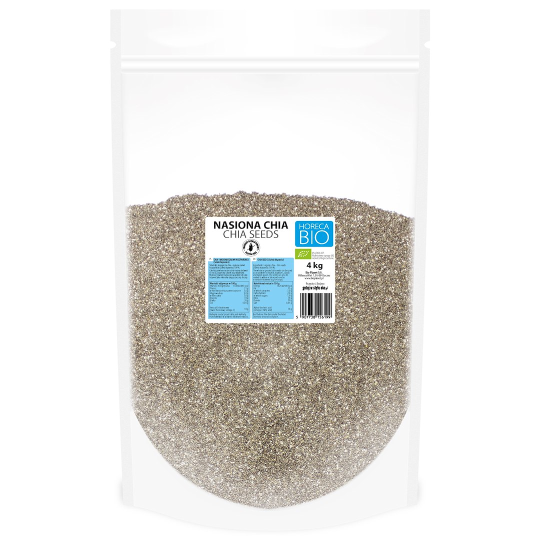 CHIA NASIONA BEZGLUTENOWE BIO 4 kg - HORECA (BIO PLANET)