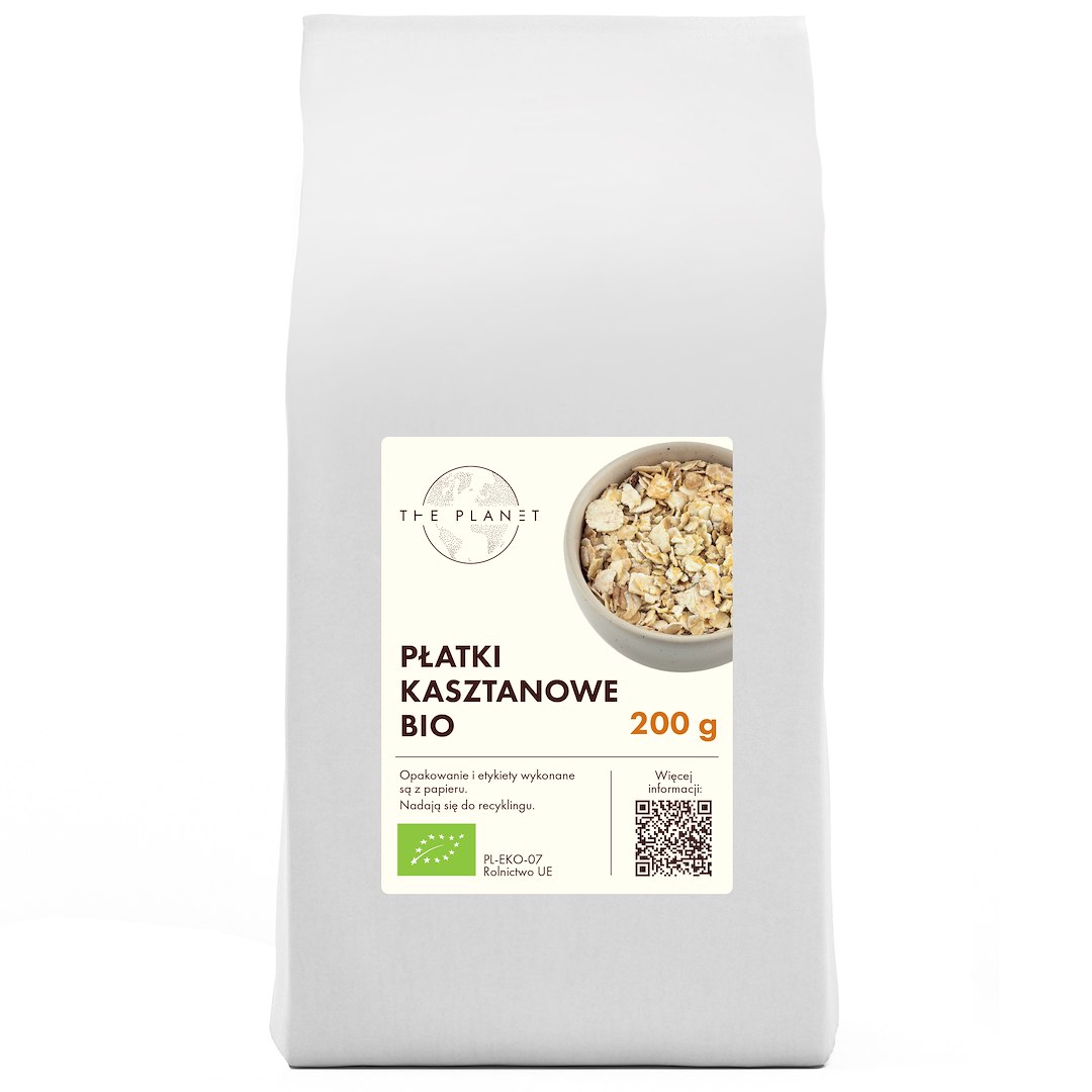PŁATKI KASZTANOWE BIO 200 g - THE PLANET