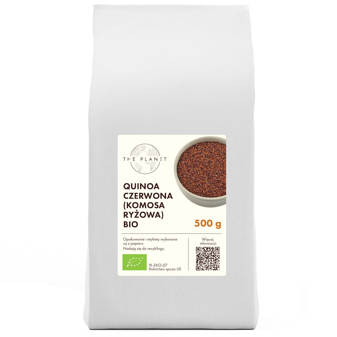 QUINOA CZERWONA (KOMOSA RYŻOWA) BIO 500 g - THE PLANET