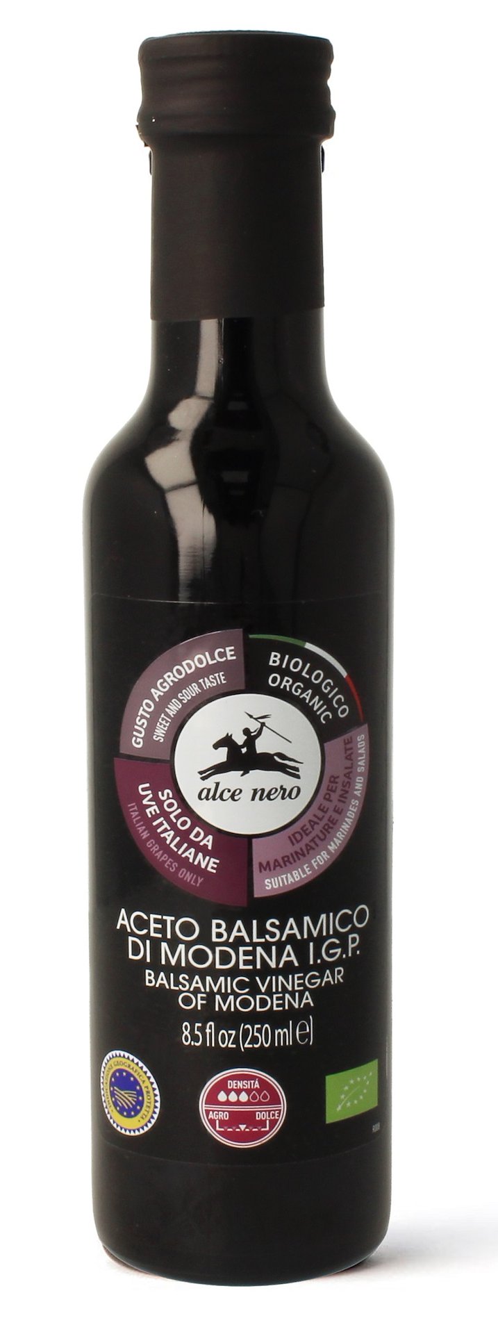 OCET BALSAMICZNY Z MODENY FILTROWANY BIO 250 ml - ALCE NERO